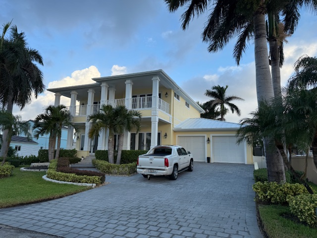 Bright and Light Exterior Painting - Intercoastal Home in Hollywood, Florida