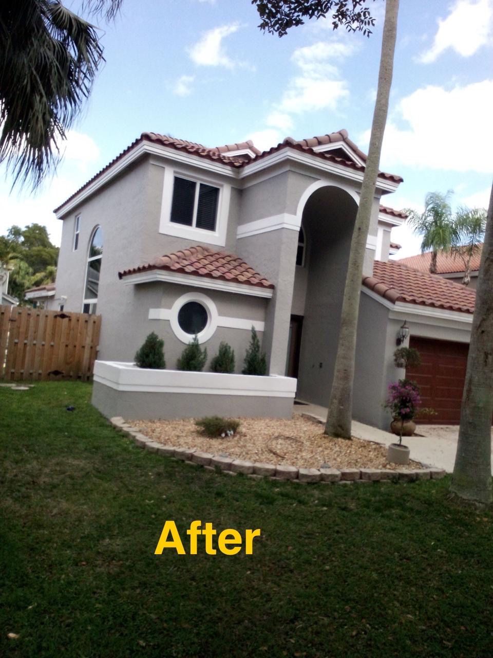 Exterior Painting of a Wellington 7,000 Square Foot Home in an Equestrian Community